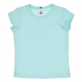 Βαμβακερό μπλουζάκι, γαλάζιο Benetton 268280 