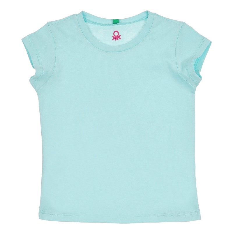 Βαμβακερό μπλουζάκι, γαλάζιο  268280