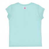 Βαμβακερό μπλουζάκι, γαλάζιο Benetton 268283 4
