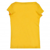 Βαμβακερό μπλουζάκι, κίτρινο Benetton 268301 3