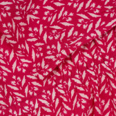 Βαμβακερό φόρεμα με φιγούρα, κόκκινο Benetton 268377 2