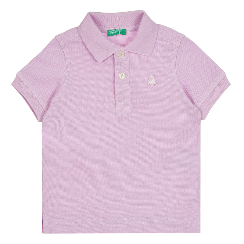 Βαμβακερή μπλούζα με κοντό μανίκι για μωρό, μοβ  268495