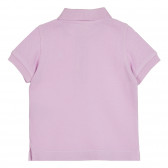 Βαμβακερή μπλούζα με κοντό μανίκι για μωρό, μοβ Benetton 268498 4