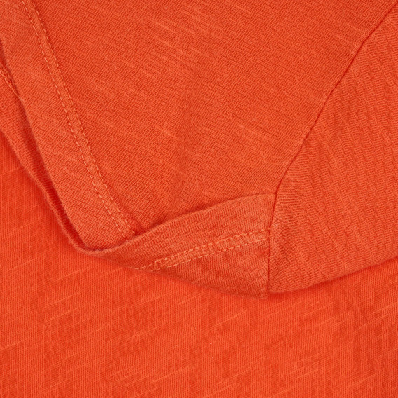 Βαμβακερό μπλουζάκι, πορτοκαλί Benetton 268529 2