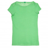 Βαμβακερό μπλουζάκι, πράσινο Benetton 268531 
