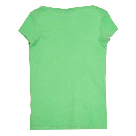 Βαμβακερό μπλουζάκι, πράσινο Benetton 268533 3