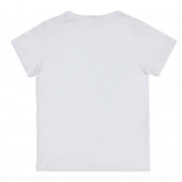Παίξτε βαμβακερό μπλουζάκι για μωρό, λευκό Benetton 268569 4