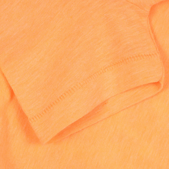 T-shirt με εκτύπωση παλάμης, πορτοκαλί Benetton 268584 3