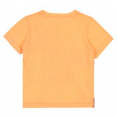 T-shirt με εκτύπωση παλάμης, πορτοκαλί Benetton 268585 4