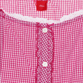 Βαμβακερό πουκάμισο με κοντά μανίκια για ένα κόκκινο κορίτσι s.Oliver 269091 3