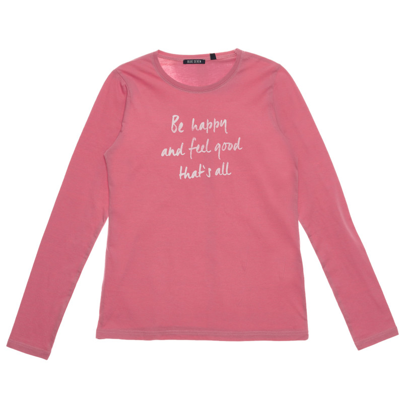 Μπλούζα με μακριά μανίκια και γραφική εκτύπωση για ροζ κορίτσι  269176