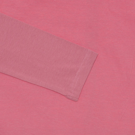 Μπλούζα με μακριά μανίκια και γραφική εκτύπωση για ροζ κορίτσι BLUE SEVEN 269178 3