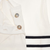 Ριγέ μπλούζα με μακριά μανίκια για ένα λευκό κορίτσι Steiff 269187 3