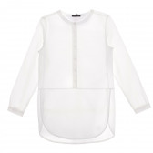 Βαμβακερή μπλούζα με μακριά μανίκια για ένα λευκό κορίτσι Marc O`Polo 269192 