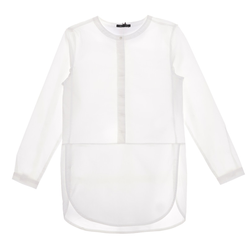 Βαμβακερή μπλούζα με μακριά μανίκια για ένα λευκό κορίτσι  269192