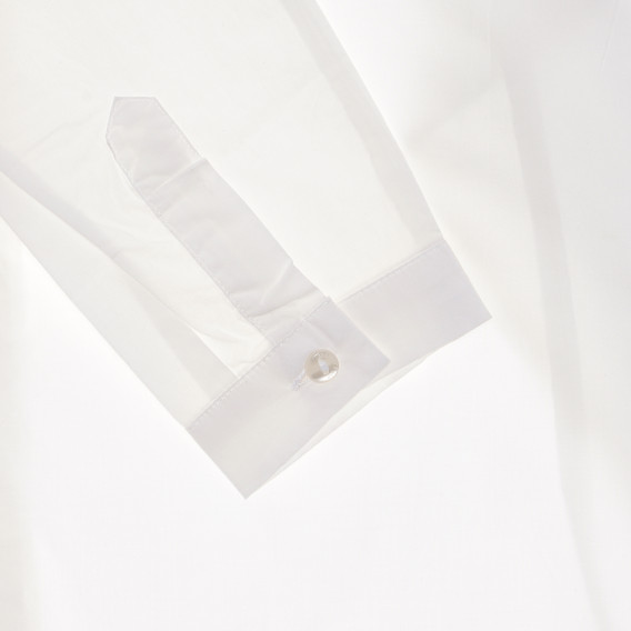 Βαμβακερή μπλούζα με μακριά μανίκια για ένα λευκό κορίτσι Marc O`Polo 269194 2