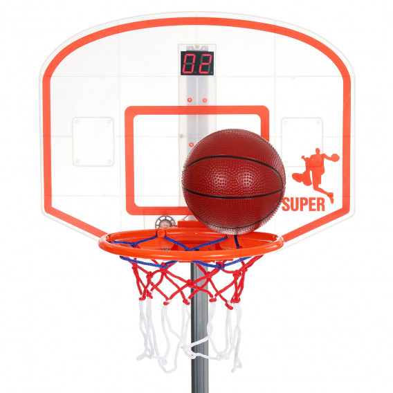 Ρυθμιζόμενο ηλεκτρονικό στεφάνι μπάσκετ 94 - 167 εκ.  King Sport 269348 2