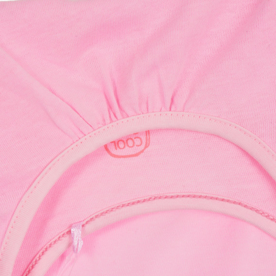 Βρεφικό μπλουζάκι με πτυχώσεις, ροζ Cool club 270346 3