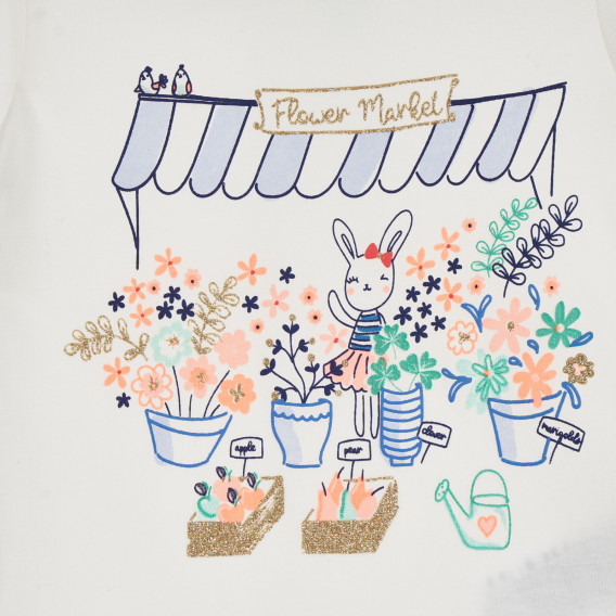 Cool Club βαμβακερό μπλουζάκι για μωρά με λουλουδάτο τύπωμα Cool club 270584 2