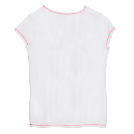 Cool Club αθλητικό μπλουζάκι με τύπωμα καρδιάς, λευκό για κορίτσια Cool club 270809 4