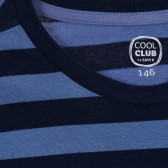 Cool club βαμβακερή μπλούζα με ρίγες, μπλε για αγόρια Cool club 271321 2