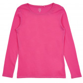 Βαμβακερή μπλούζα με μακριά μανίκια, ροζ Cool club 271417 