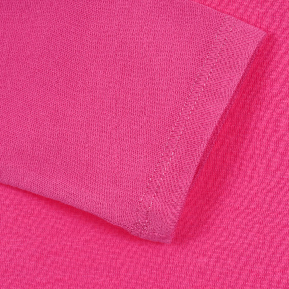 Βαμβακερή μπλούζα με μακριά μανίκια, ροζ Cool club 271419 3