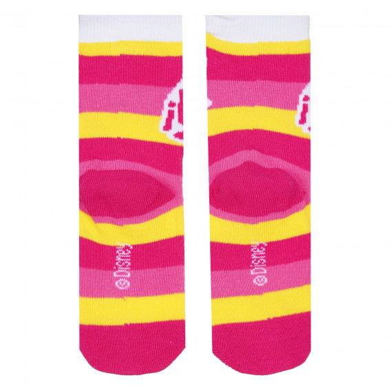 Κάλτσες Soy Luna με ροζ και κίτρινες ρίγες Cool club 271533 3