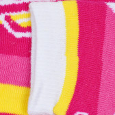 Κάλτσες Soy Luna με ροζ και κίτρινες ρίγες Cool club 271534 2