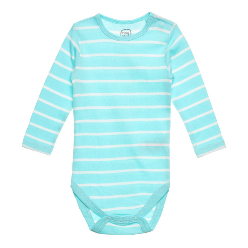 Κορμάκι μωρού με γαλάζιες και άσπρες ρίγες  271564