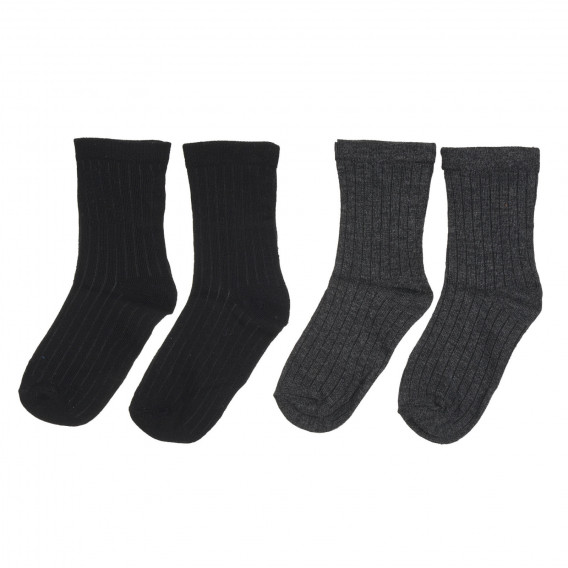 Σετ δύο ζευγάρια κάλτσες σε γκρι και μαύρο χρώμα Cool club 271577 