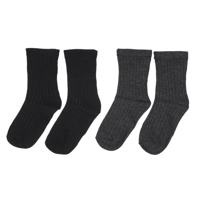 Σετ δύο ζευγάρια κάλτσες σε γκρι και μαύρο χρώμα  271577