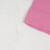 Cool Club βρεφικό σετ δύο καλσόν σε ροζ και λευκό για κορίτσια Cool club 271728 3