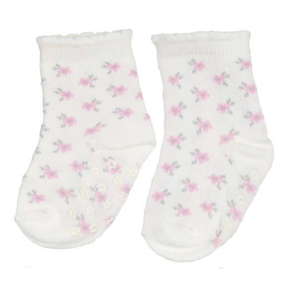 Σετ με τέσσερα ζευγάρια κάλτσες με λουλουδάτο τύπωμα για μωρά Cool club 271832 4