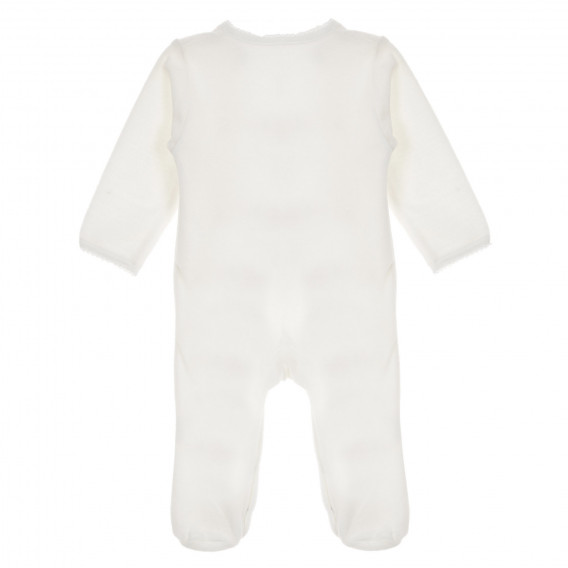 Βαμβακερό σετ φόρμες και ζώνη μαλλιών για το baby Magical Christmas, λευκό Cool club 271924 5