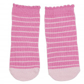 Σετ με τρία ζευγάρια βρεφικές κάλτσες σε ροζ και λευκό Cool club 272112 5