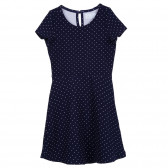 Cool Club βαμβακερό βρεφικό φόρεμα με κουκκίδες, μπλε για κορίτσια Cool club 272158 