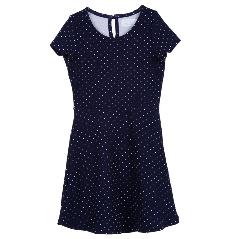 Cool Club βαμβακερό βρεφικό φόρεμα με κουκκίδες, μπλε για κορίτσια  272158
