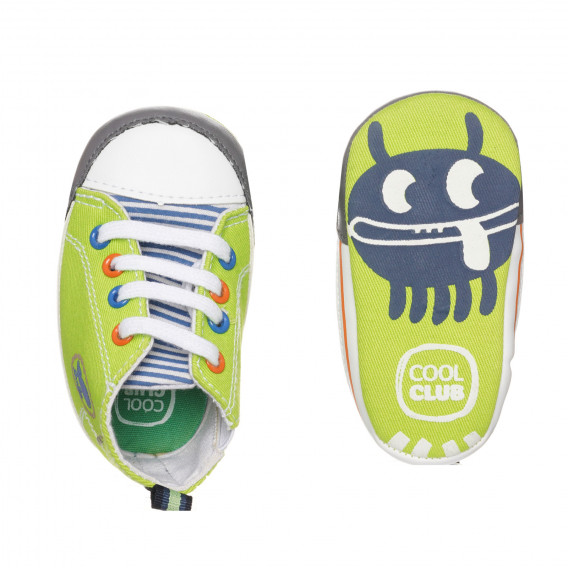 Αθλητικά παπούτσια για αθλητικά παπούτσια τύπου baby, πράσινα Cool club 273649 3