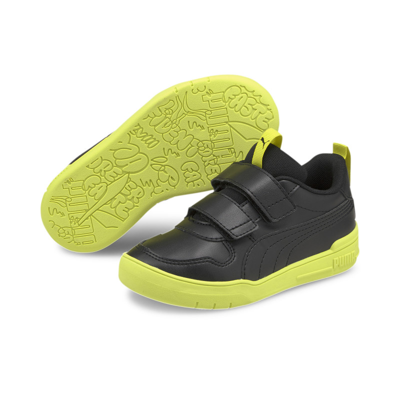 Αθλητικά παπούτσια με νέον τόνους Multiflex SL V, μαύρο  273995
