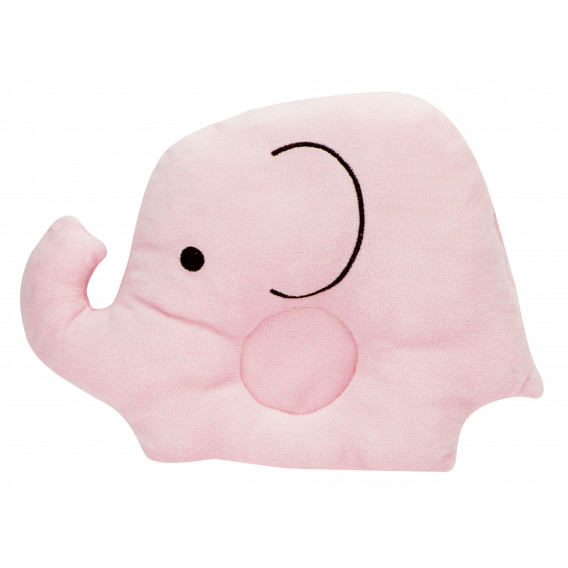 Βρεφικό μαξιλάρι - ελέφαντας, ροζ Ikonka 275279 