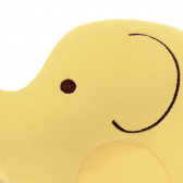 Βρεφικό μαξιλάρι - ελέφαντας, κίτρινο Ikonka 275283 2