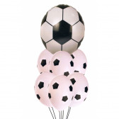 Σετ 7 μπαλονιών με μοτίβα ποδοσφαίρου Ikonka 275544 