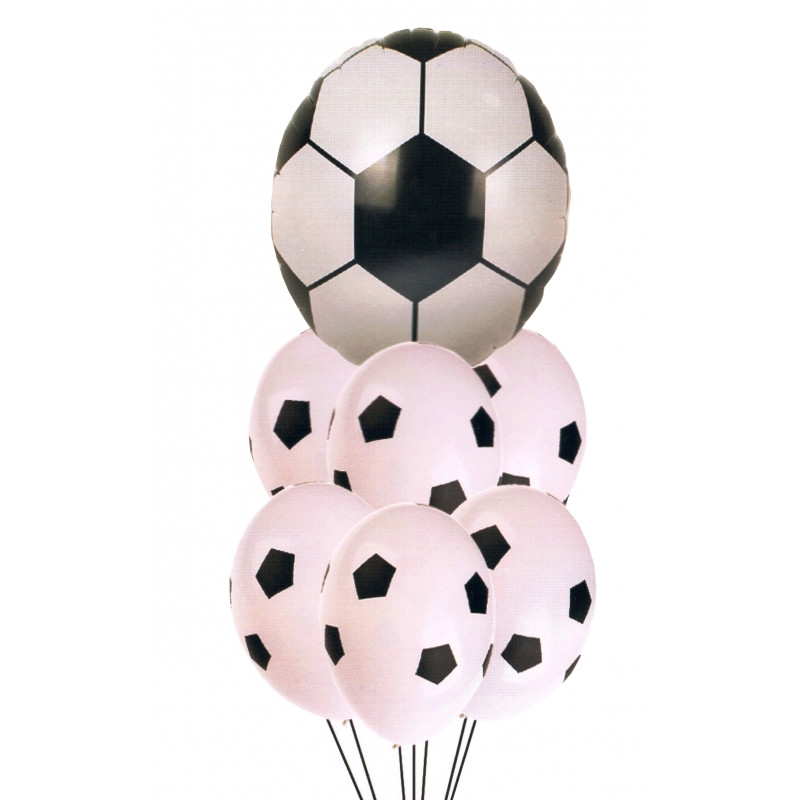 Σετ 7 μπαλονιών με μοτίβα ποδοσφαίρου  275544
