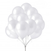 Σετ 80 μπαλονιών σε λευκό περλέ Ikonka 275552 