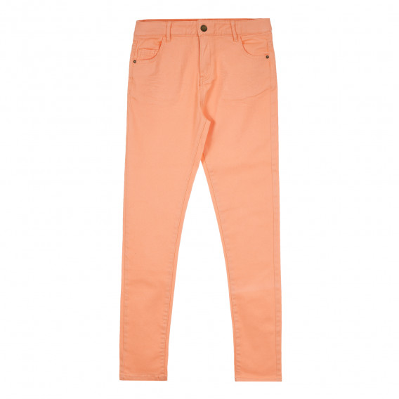 Πορτοκαλί βαμβακερό παντελόνι για κορίτσι. Tape a l'oeil 276203 