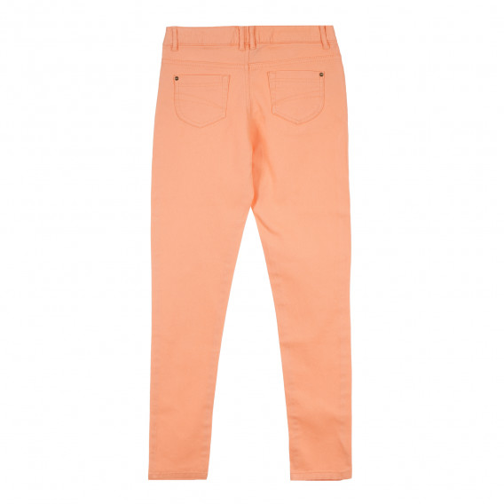 Πορτοκαλί βαμβακερό παντελόνι για κορίτσι. Tape a l'oeil 276206 4