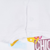 Chicco λευκή βαμβακερή μπλούζα για κοριτσάκι Chicco 276289 3