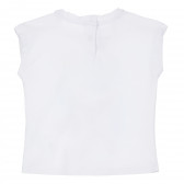Chicco λευκή βαμβακερή μπλούζα για κοριτσάκι Chicco 276290 4