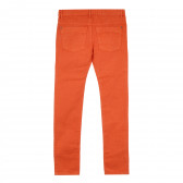 Πορτοκαλί τζιν παντελόνι για κορίτσι Tape a l'oeil 276325 4